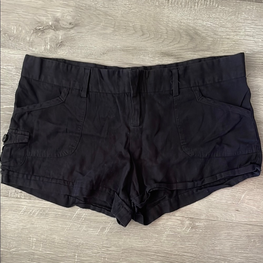 Costa Blanca Black Cargo Shorts